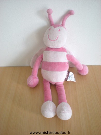 Doudou Abeille Marese Rose 