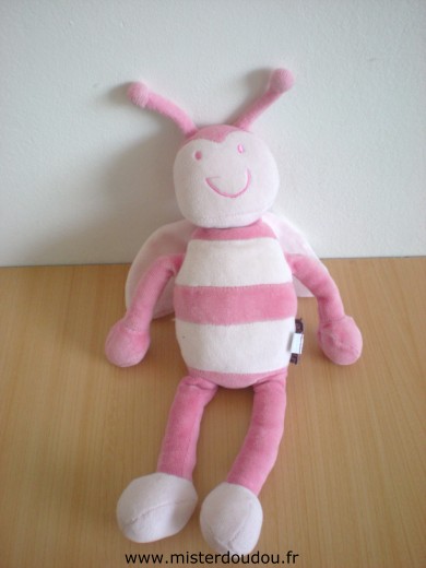 Doudou Abeille Marese Rose 