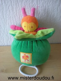 Doudou Abeille Moulin roty Vert orange rose jaune Musical