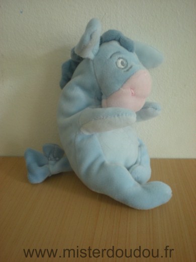 Doudou Ane Disney Bourriquet bleu rose 