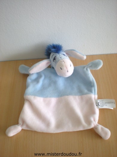 Doudou Ane Nicotoy Bouriquet bleu rose disney 