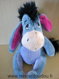 Doudou Ane Nicotoy Bourriquet gris-bleu violet Disney