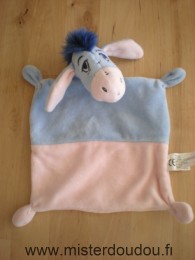 Doudou Ane Nicotoy Bourriquet rose bleu 