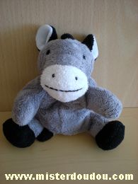 Doudou Ane Nicotoy Gris noir blanc 