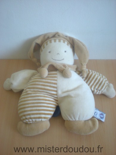 Doudou Bonhomme Mgm Beige écru 