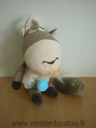 Doudou Bouc Du pareil au même Marron beige 