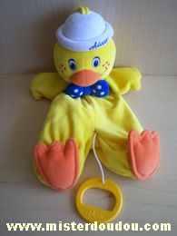 Doudou Canard Chicco Jaune 