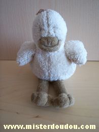 Doudou Canard Dimpel Beige marron 