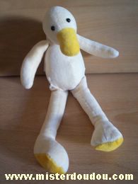 Doudou Canard Moulin roty Jaune 