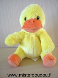 Doudou Canard Nicotoy Jaune orange 