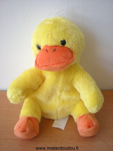 Doudou Canard Nicotoy Jaune orange 