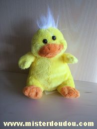 Doudou Canard Siplec Jaune orange 