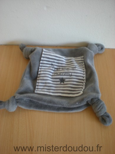 Doudou Carre - marque non connue - Gris first stard of mummy 