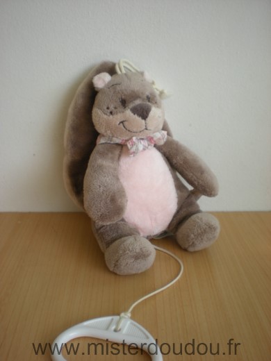 Doudou Castor Noukie s Beige rose Queue attachée par scratch
boite a musique ne fonctionne pas