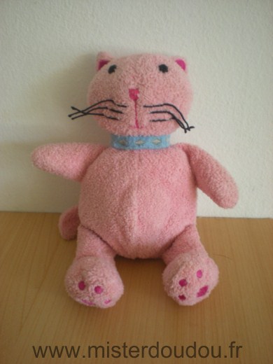 Doudou Chat Baby gap Rose collier bleu Boite sonore ne fonctionne pas