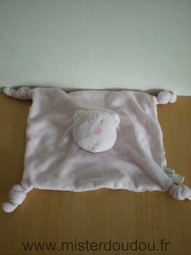 Doudou Chat Bout chou Rose 