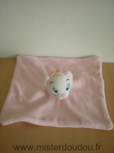 Doudou Chat Disney Aristochat rose 