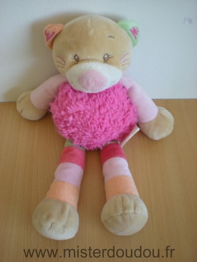 Doudou Chat Doukidou Rose 