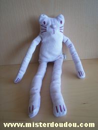 Doudou Chat Du pareil au même Mauve 