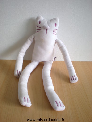 Doudou Chat Du pareil au même Rose mauve 