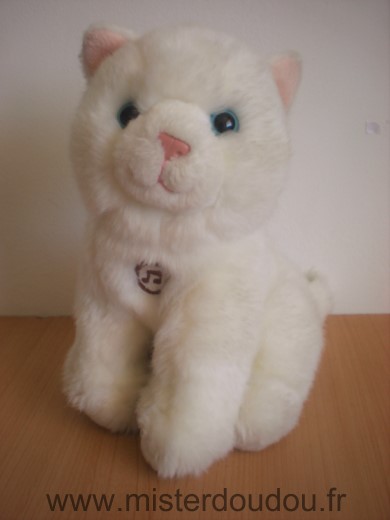 Doudou Chat Gipsy Pelcuhe blanc Miaule