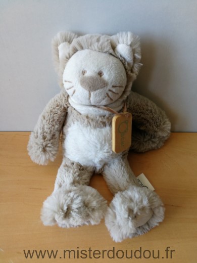 Doudou Chat J-line Blanc beige peluche oscar 