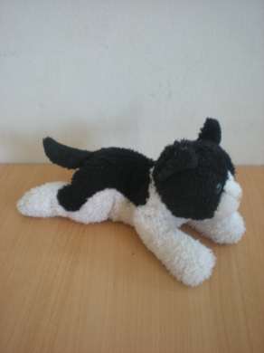 Doudou Chat Nicotoy Noir et blanc 