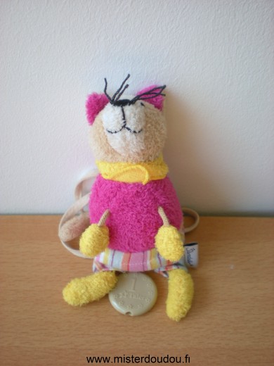 Doudou Chat Sterntaler Rose jaune 