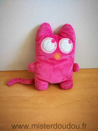 Doudou Chat Tout simplement Rose fushia 