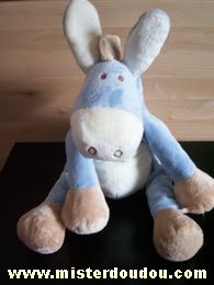 Doudou Cheval Noukie s Bleu / marron 