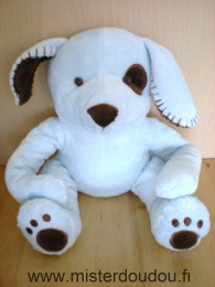 Doudou Chien 3 suisses Bleu marron 