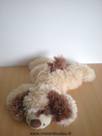 Doudou Chien Afibel Beige marron Aboie lorsqu'on appuie sur sa patte