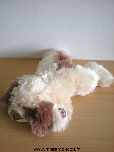 Doudou Chien Afibel Beige marron Fait 