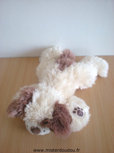 Doudou Chien Afibel Beige marron Tres bon etat general mais la boite sonore ne fonctionne plus il n aboie plus