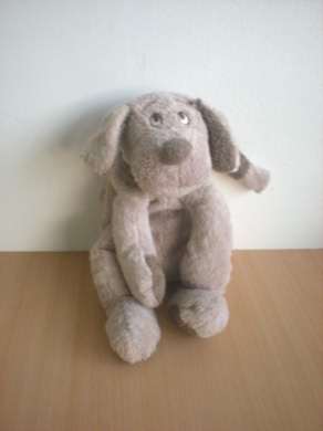 Doudou Chien Afibel Gris marron 