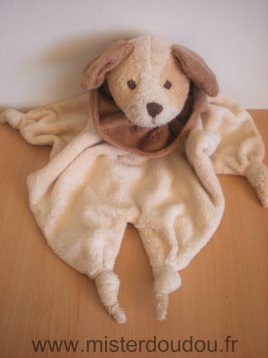 Doudou Chien Barbara bukowski Beige col marron 