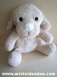 Doudou Chien Bébisol Beige 