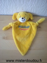 Doudou Chien Bledilait Jaune 