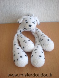 Doudou Chien Cmp Dalmatien blanc noir longues pattes 