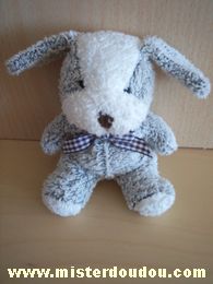 Doudou Chien Cmp Noir blanc 