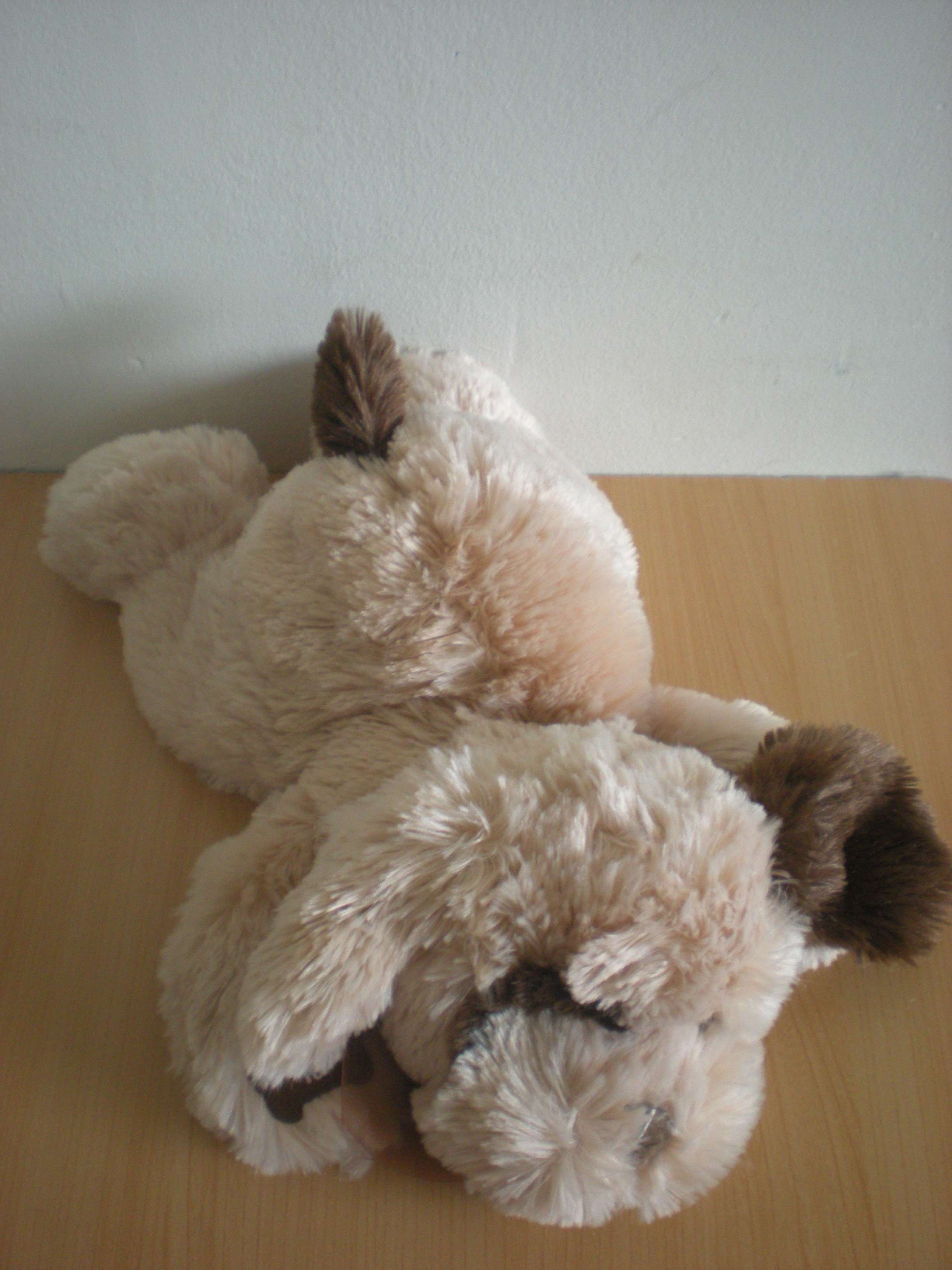 Doudou Chien Cobico Beige marron Fait wouaf wouaf quand on appuie que la patte