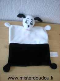 Doudou Chien Disney Noir blanc 