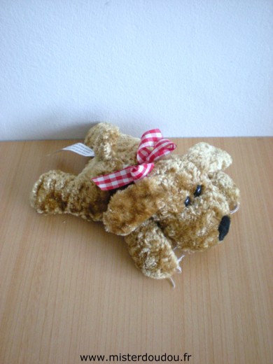 Doudou Chien Fizzy Marron 