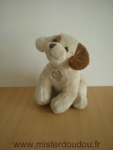 Doudou Chien Gipsy Beige marron Attention boite sonore ne fonctionne plus