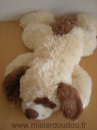 Doudou Chien Gipsy Peluche beige marron 