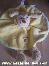 Doudou Chien Grain de ble Jaune dessus, vert dessous 