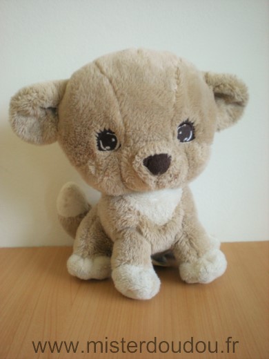 Doudou Chien H et m Beige blanc 