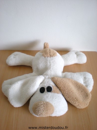 Doudou Chien L dake Beige blanc 