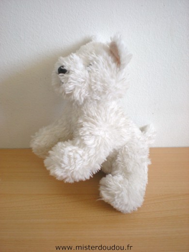 Doudou Chien Lascar Blanc 