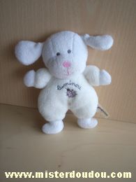 Doudou Chien Luminou Blanc 